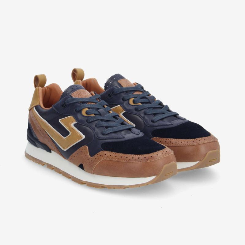 CAPE CODE RUNNER M - C.WAXY/WAXY/NAP - BLEU MARINE/CIGARE/MARRON